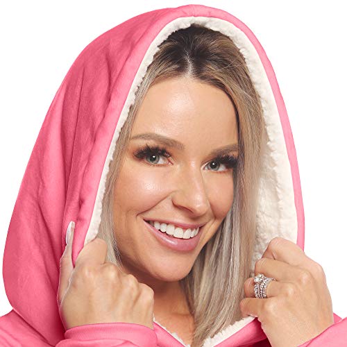 THE COMFY Original | Manta de Microfibra y Sherpa de Gran tamaño, Vista en el Tanque de tiburón, Talla única