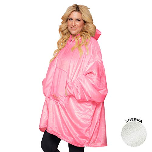 THE COMFY Original | Manta de Microfibra y Sherpa de Gran tamaño, Vista en el Tanque de tiburón, Talla única