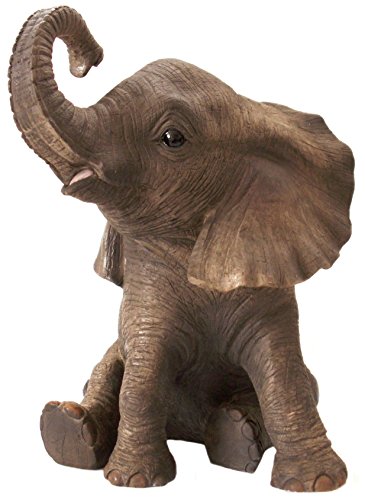 The Leonardo Collection 'Out Of Africa' - Figura de elefante africano joven (diseño realista, 13 cm, alto)