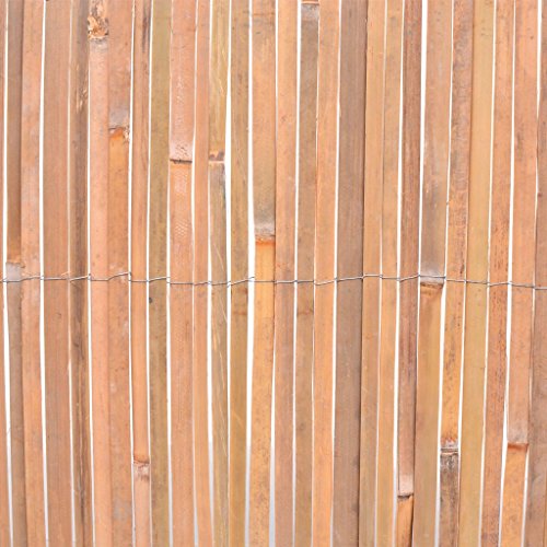 Tidyard Valla de Madera para Jardín Bar Patio Comercial y Residencial, Decoración Al Aire Libre,Bambú 100x400cm