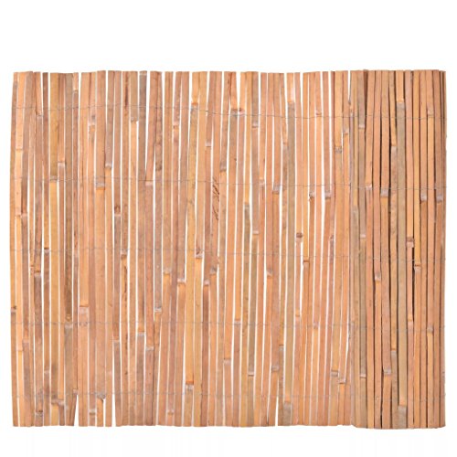 Tidyard Valla de Madera para Jardín Bar Patio Comercial y Residencial, Decoración Al Aire Libre,Bambú 100x400cm