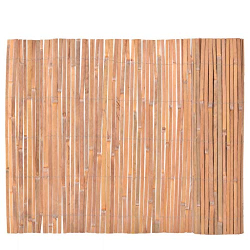 Tidyard Valla de Madera para Jardín Bar Patio Comercial y Residencial, Decoración Al Aire Libre,Bambú 100x400cm