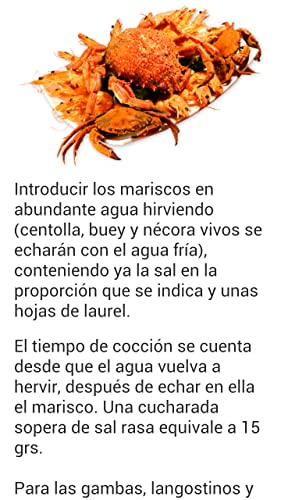 Tiempos de cocción de marisco