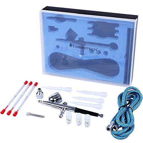 TIMBERTECH -Kit De Aerógrafo- ABPST01 - - Incluye Adaptador, Manguera, boquillas y Agujas