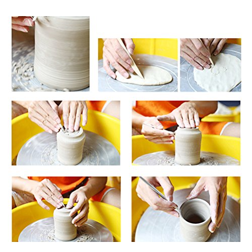 TIMESETL 30PCS Herramientas de arcilla Esculpir Herramientas de arte Cinceles de talla de madera para DIY Arte Cerámica Carpintería Principiantes Amateur profesional