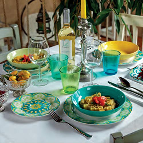 Tognana Porcellane OM07018M042 juego de vajilla Porcelana Multicolor 18 pieza(s) - Juegos de vajillas (6 personas(s), Porcelana, Multicolor, Alrededor, 20,5 cm, 8,14 kg)