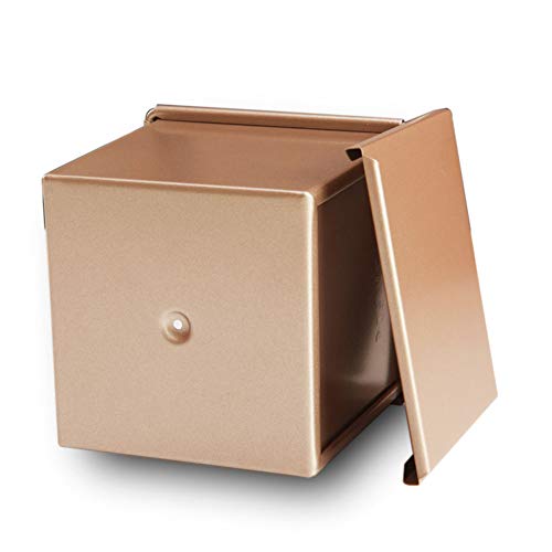 Tostado Molde Para Hornear Pan, Acero Carbono Antiadherente Pan De Molde Con Tapa, Caja De Tostadas Para Hacer Pasteles Y Pan Para Cocina, Panadería, Restaurante, Hotel