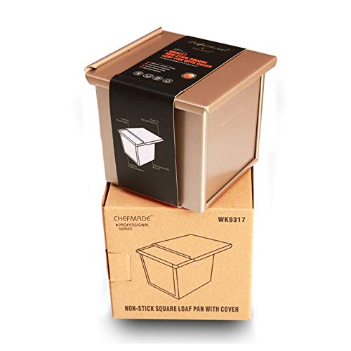 Tostado Molde Para Hornear Pan, Acero Carbono Antiadherente Pan De Molde Con Tapa, Caja De Tostadas Para Hacer Pasteles Y Pan Para Cocina, Panadería, Restaurante, Hotel