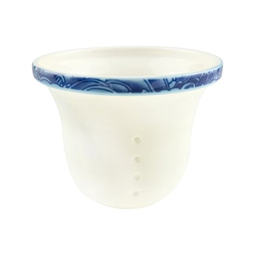 ufengke Jing Dezhen Taza De Té De Porcelana Azul Y Blanca, Conjunto De 4 Piezas Patrón De Golden Dragon, Taza De Té China Con Filtro, Para Regalo, La Familia Y La Oficina - Azul 300 Ml