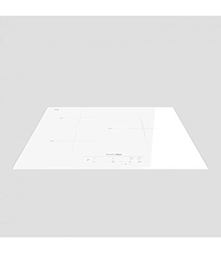 UNIVERSALBLUE | Placa Inducción Blanca | 3 Fuegos | Potencia 6500 W | Control Táctil | Temporizador | Función Boost