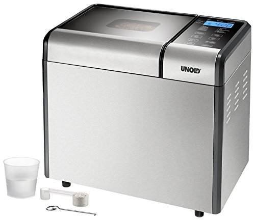 Unold 68415 Panificadora, 615 W, Acero Inoxidable, Gris y negro