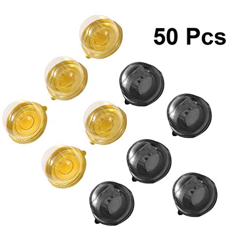 UPKOCH 50 piezas de plástico transparente individuales individuales cupcake muffin titulares cajas cajas tazas vainas para fiesta boda cumpleaños navidad
