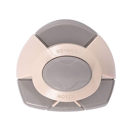 Vaessen Creative 2137-030 Perforadora de Esquinas y Muescas para la Creación de Tarjetas, Sobres y Otros Proyectos de Manualidades, plástico, Blanco