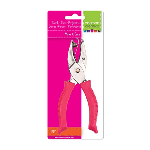 Vaessen Creative Perforadora Tenaza Círculo 6 mm, Metal, Plástica, Multicolor, 15x5x3 cm