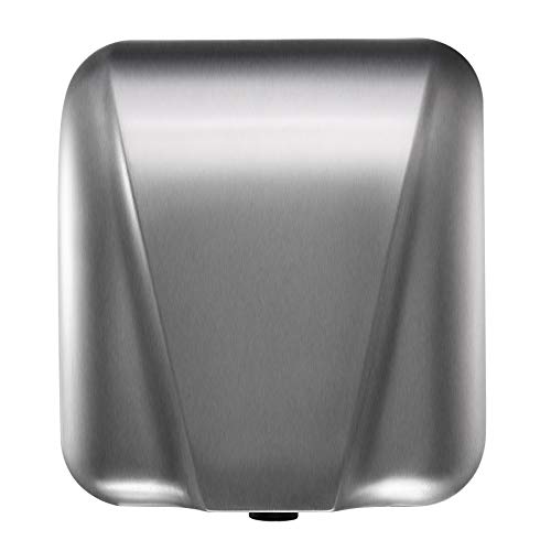 Valens Secador de Manos 1800W Secador de Manos Eléctrico de Acero Inoxidable para Baños Hogar Comercial Industrial, 22000 R/H Secamanos Automático de Alta Velocidad (Acero Pulido)