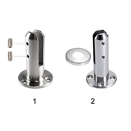 Valla de piscina de cristal, barandilla de barandilla, pinza de poste de acero inoxidable, pinza de vidrio de piscina, escalera, soporte de suelo, barandilla de barandilla para cristal de 10 a 12 mm