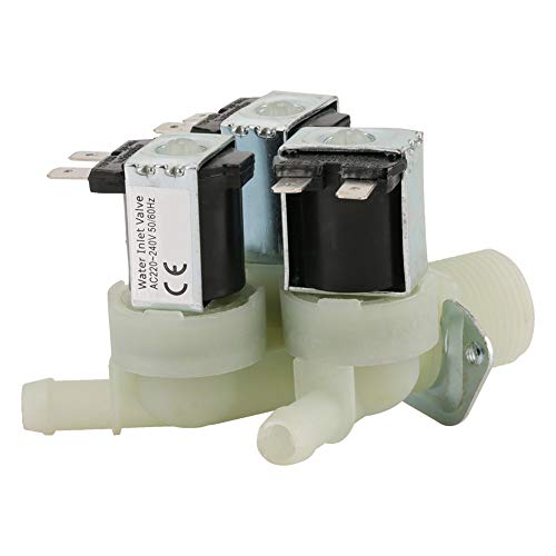 Válvula solenoide eléctrica Entrada de agua de 3 vías N/C Válvula solenoide de lavadora eléctrica cerrada normal Cerrado CA 220V G3 / 4
