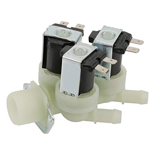 Válvula solenoide eléctrica Entrada de agua de 3 vías N/C Válvula solenoide de lavadora eléctrica cerrada normal Cerrado CA 220V G3 / 4