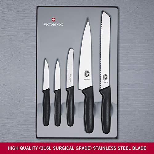 Victorinox Cuchillo, Acero, Negro, Mediano