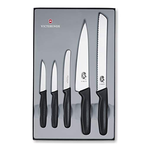 Victorinox Cuchillo, Acero, Negro, Mediano