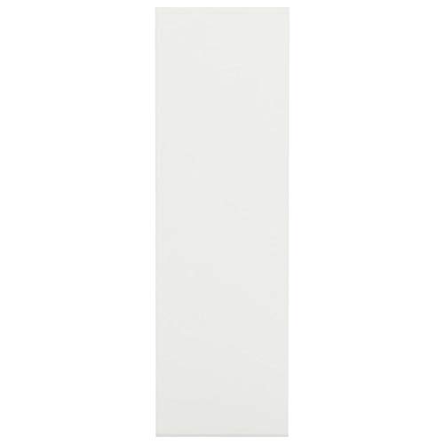 vidaXL Estantería Estante de Libros Librería Mueble Archivador de Oficina de Almacenamiento Dormitorio Salón de Aglomerado Blanco Brillante