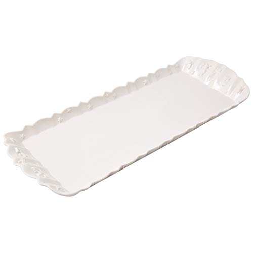 Villeroy & Boch Toys Delight Royal Classic-Plato para bizcocho, Porcelain Premium, Blanco, 40 x 16 cm