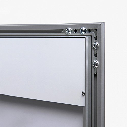 Vitrina expositora porta menú exterior con cerradura (2xA4) vertical
