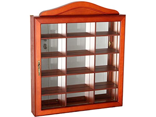 Vitrina para Pared Madera y Cristal Cierre Magnetico 42 cm