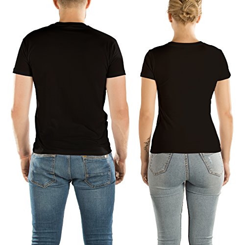 VIVAMAKE® Pack 2 Camisetas para Mujer y Hombre Originales con Diseño Amor de Macarrones con Queso