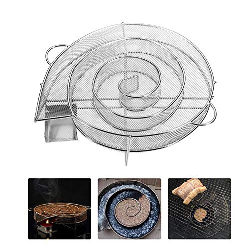 Volwco - Generador de Humo frío para Barbacoa, Grill o Fumador de Madera, Caja de ahumador de gránulos para ahumar, salmón Humo, Cerdo y más, Tiempo de Humo de hasta 4 – 7 Horas
