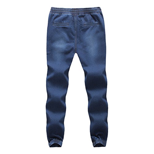 VPASS Pantalones Vaqueros para Hombre,Pantalones Casuales Moda Deportivos Running Pants Skinny Elásticos Pantalon Fitness Jeans Largos Pantalones Ropa de Hombre