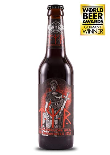 Wacken Brauerei Tyr - Pack de cervezas caseras - 18 botellas de 0,33 l de cerveza IPA de los guerreros - La cerveza de los dioses - Ganadora del World Beer Award
