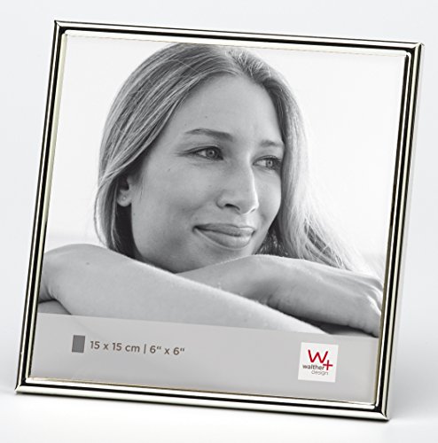 Walther WD515S Chloe 3 - Marco de fotos (15 x 15 cm), color plateado