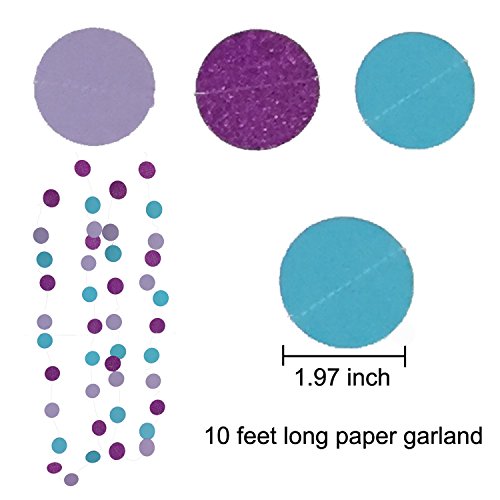 Wartoon 43 Pcs Papel Pom Poms Flores Tissue Globo Tassel Garland Polka Dot Kit de Guirnalda de Papel para Las Decoraciones del Banquete de Boda de Cumpleaños - Azul y Blanco