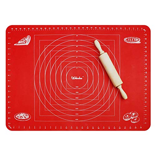 Webake Tapete de Silicona para Hornear y Amasar 70 x 50 cm Silicona de Grado Alimentario