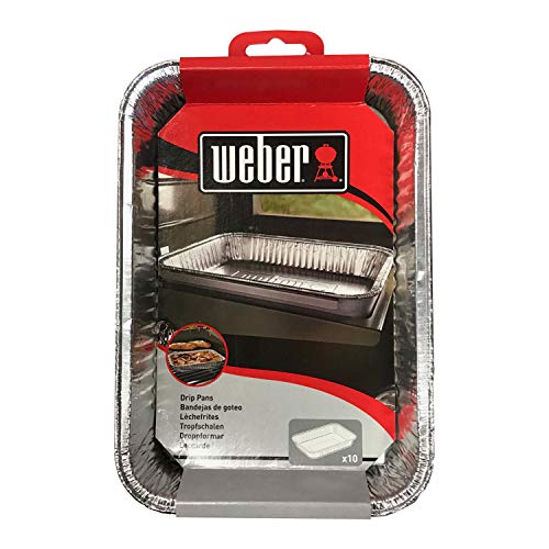 Weber 6415 - Bandejas de goteo Aluminio pequeñas (10 uds)