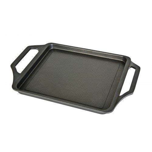 Wecook Bandeja asadora, Acero Inoxidable, Negro/Rojo, 43x25x5 cm