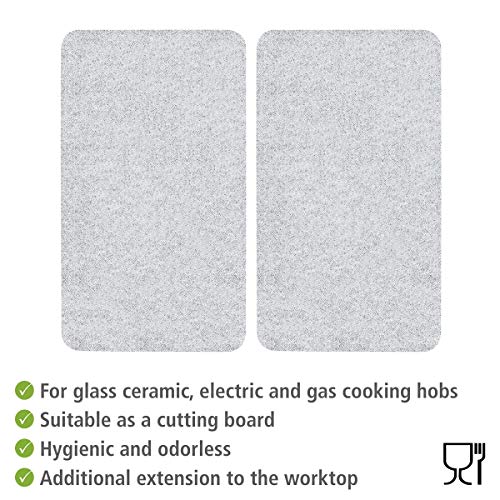 Wenko - Tabla Protectora Antisalpicaduras para Todo Tipo de Cocinas, Multicolor, 52 x 30x 4.5 cm, 2 Unidades