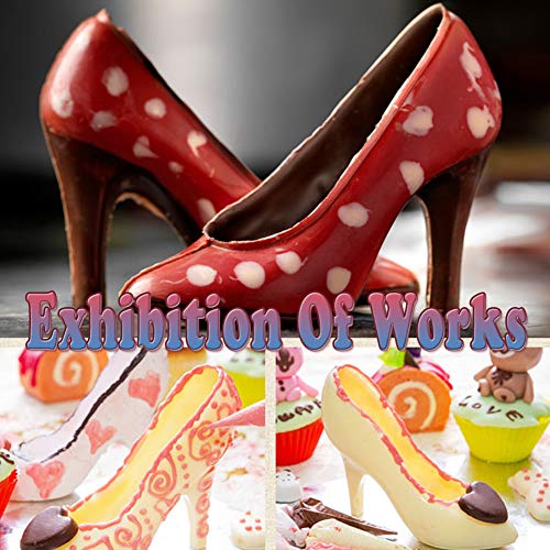 WENTS - Molde de plástico de tacón alto para tartas de chocolate, 2 unidades, para decoración de tartas de caramelo, decoración de tartas de PVC (transparente)
