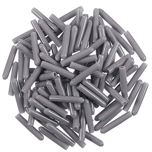 WENTS Tapas para estante de lavavajillas, 200 piezas, tapa para rejilla de lavaplatos, tapas para rejilla de clavijas, simplemente presiona para reparar, 1/8 pulgadas/3 mm de diámetro interior (gris)