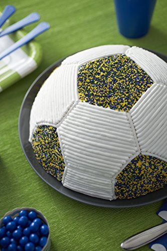 Wilton Molde para Hornear, diseño de balón de fútbol, As Shown, Centimeters