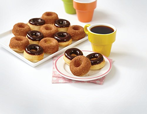 Wilton Molde para Mini donas con 12 cavidades, Acero, Negro, Centimeters