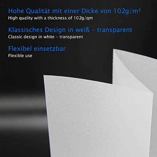 WINTEX 135 hojas de papel transparente DIN A4 102 g/qm super calidad
