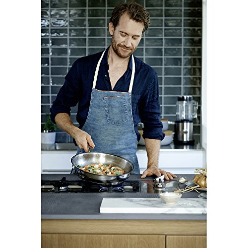 WMF 0790389991 Pfanne 28 cm Favorit-Sartén de Acero, inducción, Ø28 cm, Inoxidable, Plata