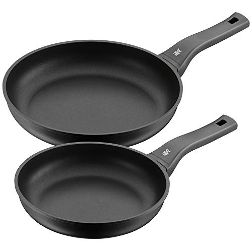 WMF PermaDur Excellent Juego de 2 sartenes, Aluminio, Negro, 28 cm, 2 Unidades