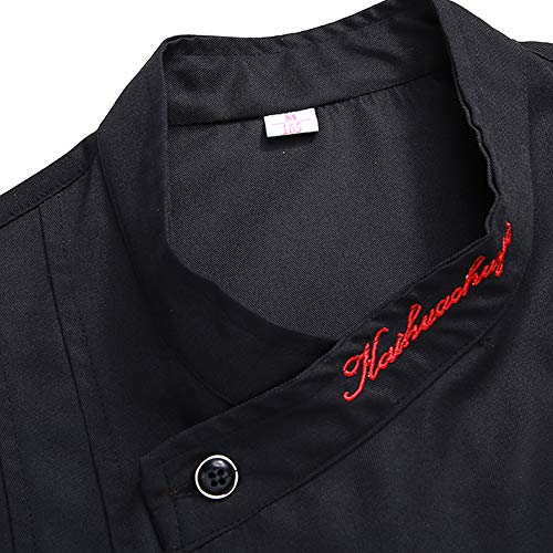 WMOFC Chaquetas Chef Uniforme,Camisa De Cocinero,Hotel Restaurante Occidental Camareros Cocina Uniforme Tops,Chefs Jacket Coat Hostelería Ropa Trabajo,10,M