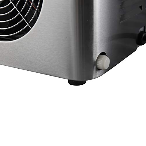 WOLTU Máquina para Hacer Hielo,Silenciosa 120W Máquina de Hacer Cubitos de Hielo 15KG/24H Fabricadora de Cubitos 2.2L Ice Maker Plata EM01sb