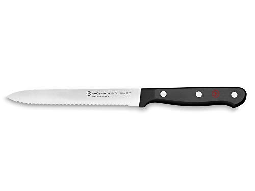 Wüsthof Gourmet Cuchillo de cocina, Acero Inoxidable, Negro
