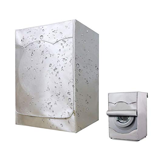 Wuudi Funda para Lavadora, Cubierta de Lavadora para Proteger el Lavadora contra el Viento, la Lluvia y el Sol.