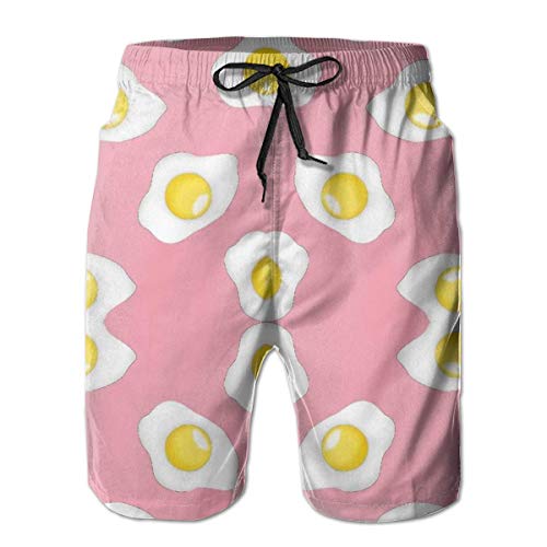 wwoman Pantalones Cortos para Nadar para Hombres Huevos Pantalones Cortos de Playa de Secado rápido,XXL